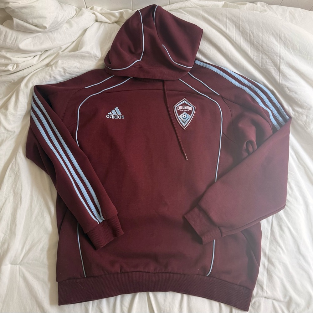 Adidas Colorado Rapids Maroon Hooded Sweatshirt